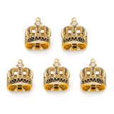 VDP 3D Crown Royal Gold Stainless Studs - Cufflinks.com - Flyclothing LLC