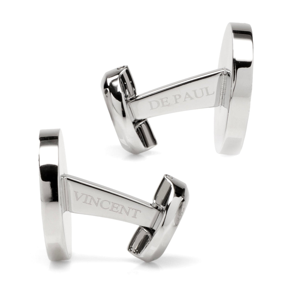 VDP White & Black Pave Crystals Stud Set - Cufflinks.com - Flyclothing LLC