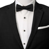 VDP White & Black Pave Crystals Studs - Cufflinks.com - Flyclothing LLC