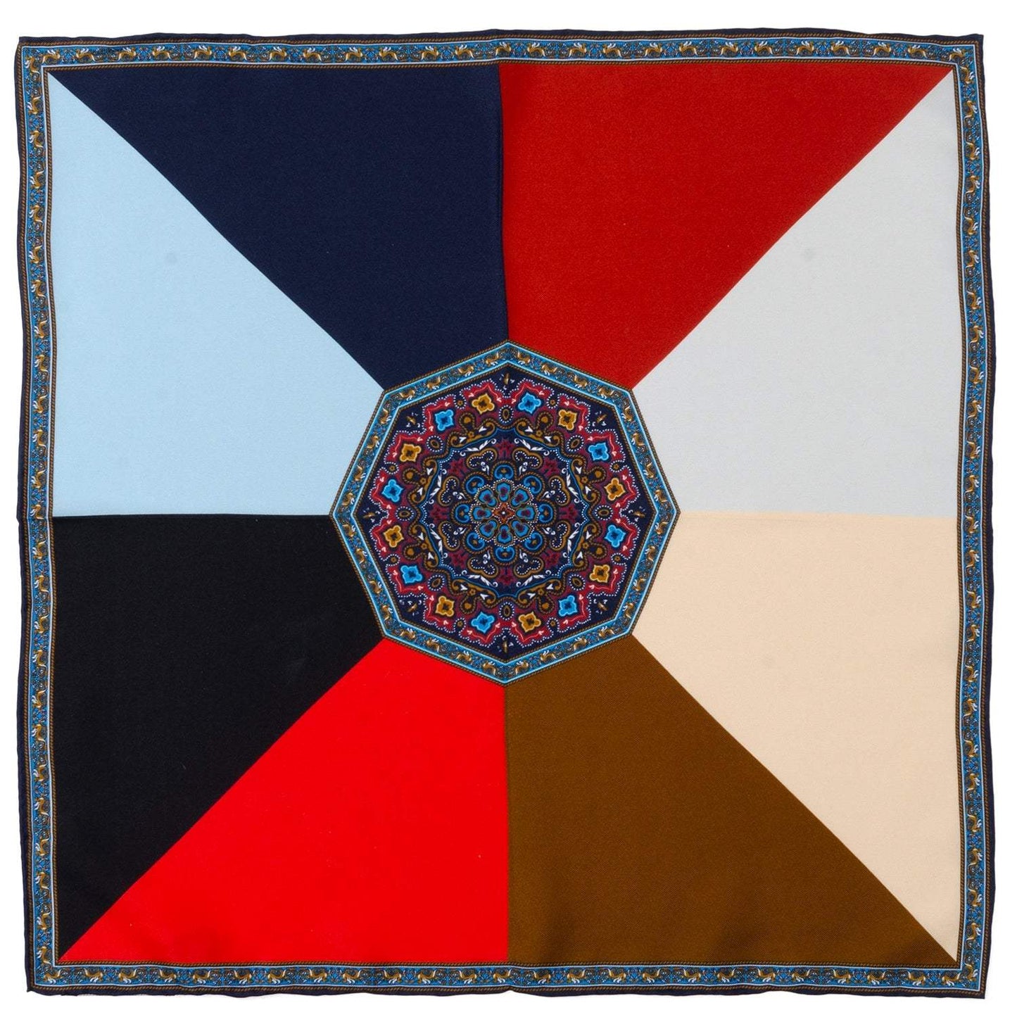 VDP Multi Colored Paisley Pocket Square - Cufflinks.com - Flyclothing LLC