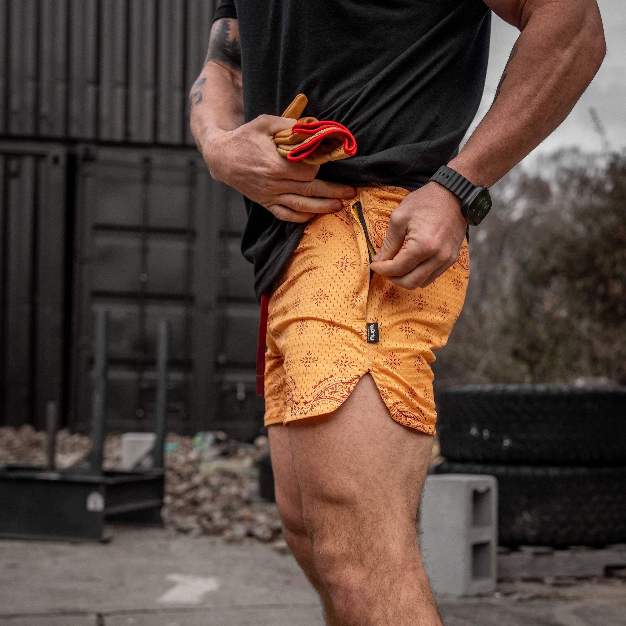 Men’s Double-Layer Mesh Training Shorts — 5" Inseam - DIRTY COWBOY USA - Flyclothing LLC