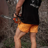 Men’s Double-Layer Mesh Training Shorts — 5" Inseam - DIRTY COWBOY USA - Flyclothing LLC