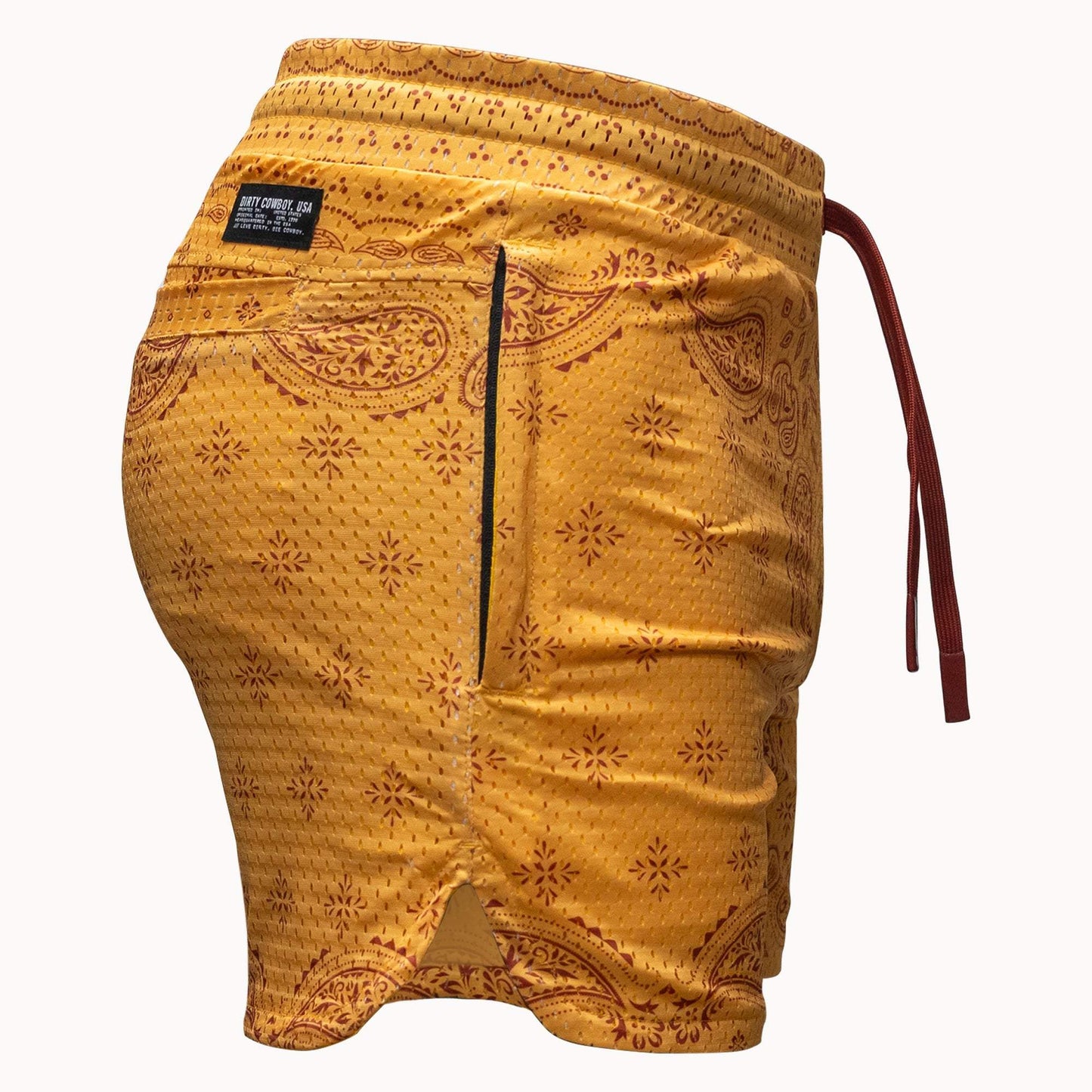 Men’s Double-Layer Mesh Training Shorts — 5" Inseam - DIRTY COWBOY USA - Flyclothing LLC