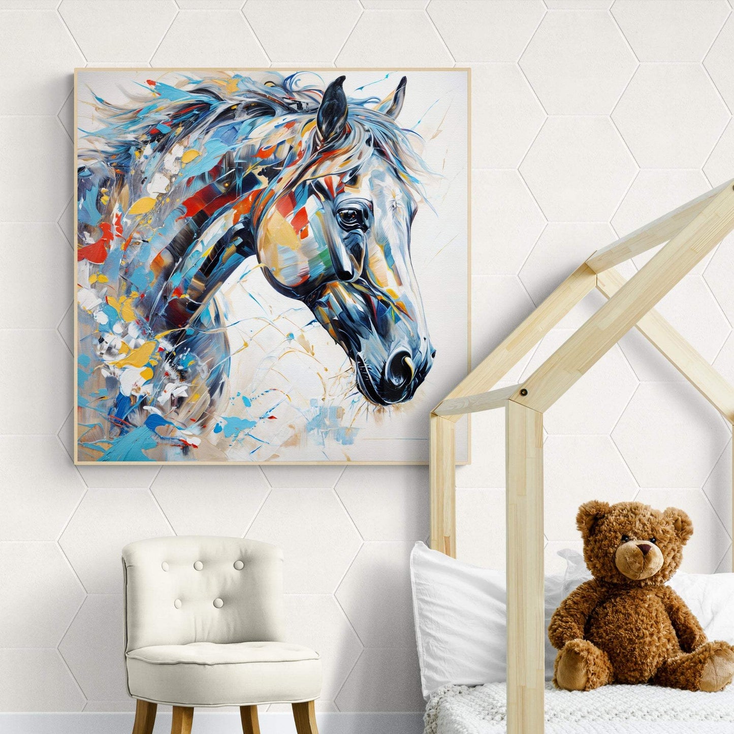 Canvas Print: "Vivid Steed" - Tailored Canvases - Flyclothing LLC