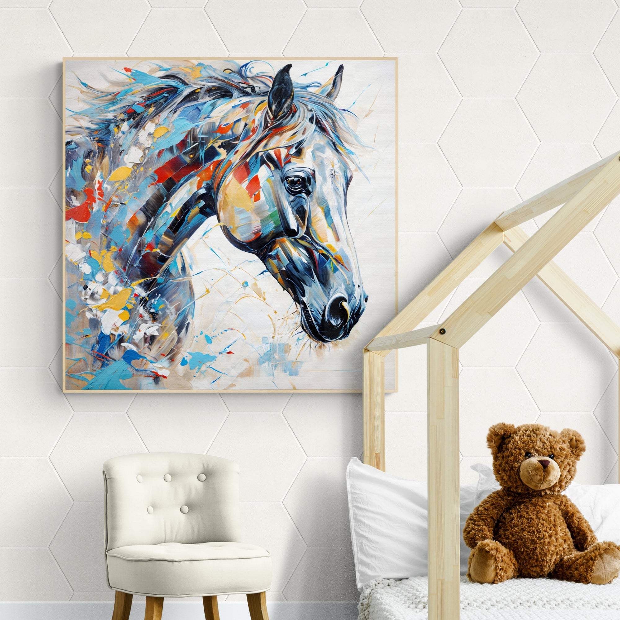 Canvas Print: "Vivid Steed" - Tailored Canvases - Flyclothing LLC