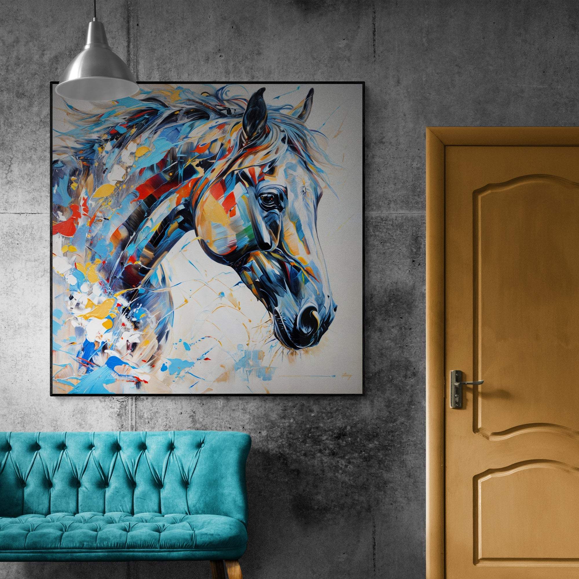 Canvas Print: "Vivid Steed" - Tailored Canvases - Flyclothing LLC