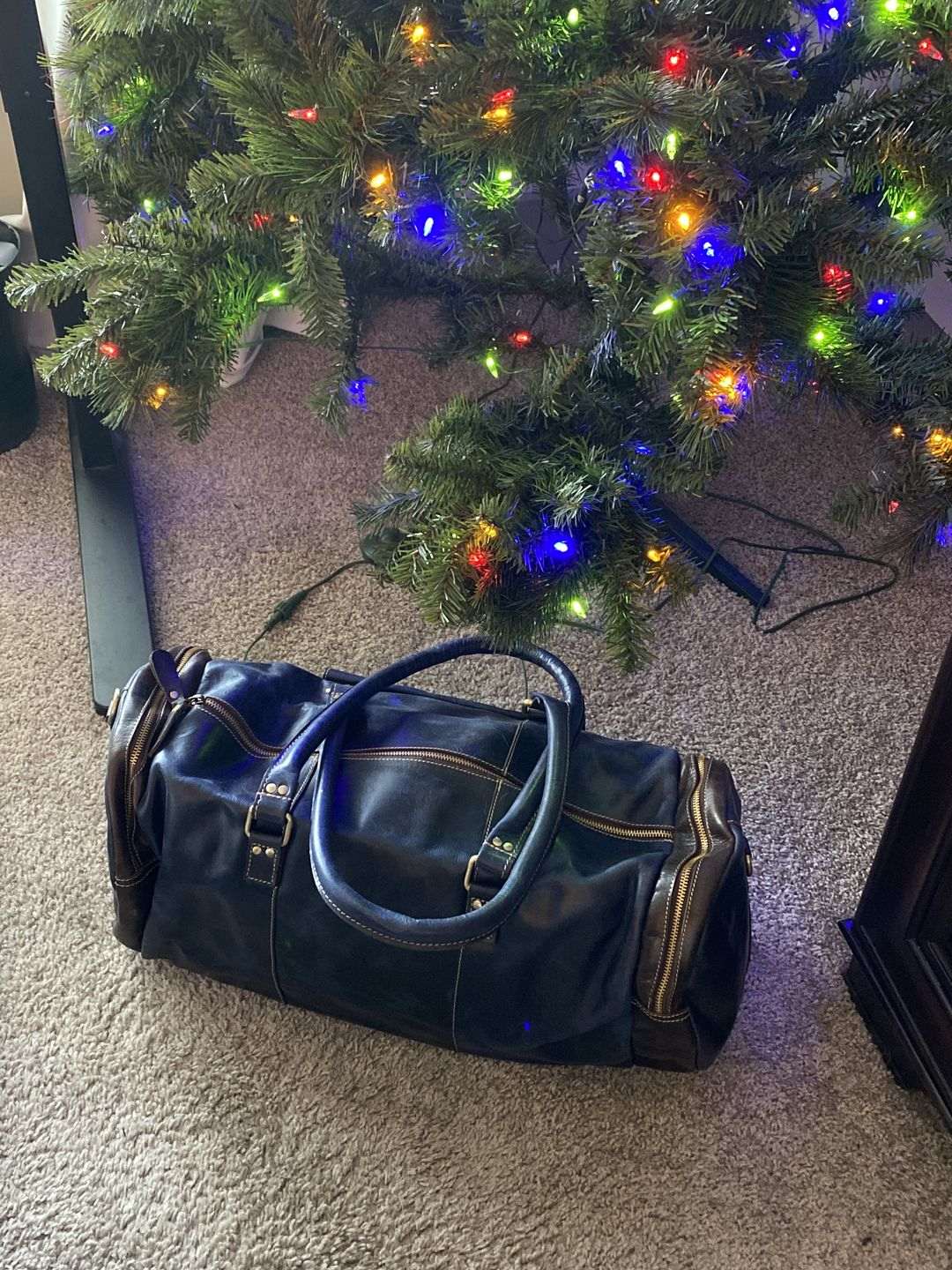 The Blue Sapphire - Classy Leather Bags - Flyclothing LLC