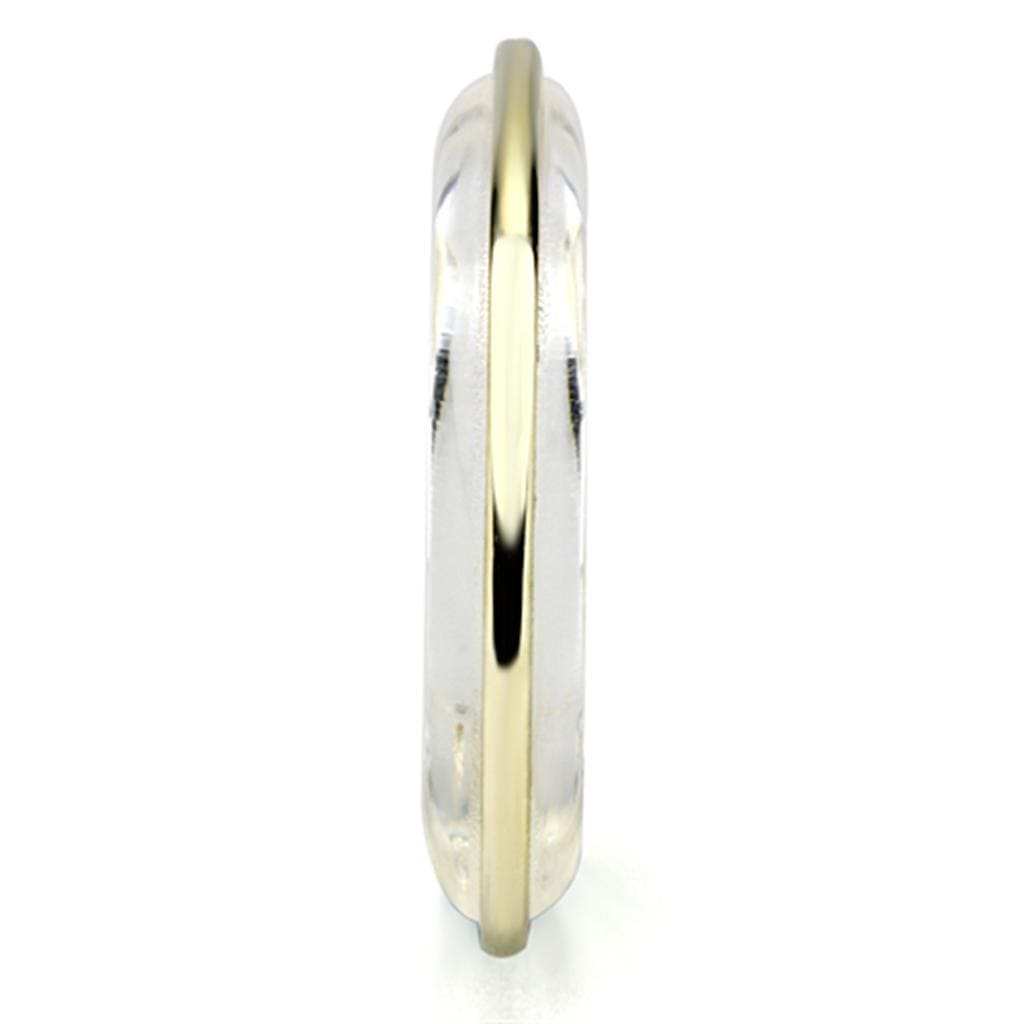 VL081 - IP Gold(Ion Plating) Brass Ring with Synthetic Synthetic Stone in Clear - Alamode - Flyclothing LLC