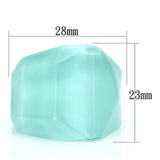 VL095 - Resin Ring with No Stone - Alamode - Flyclothing LLC