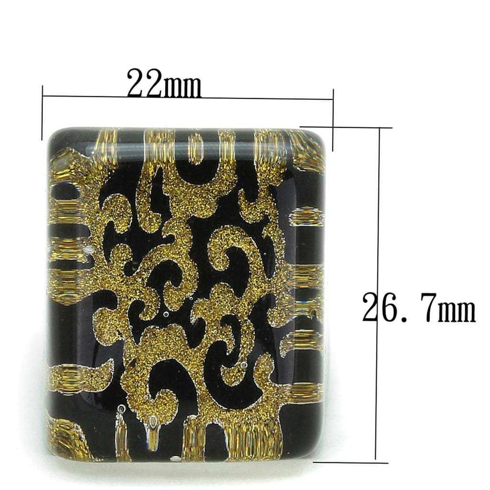 VL112 - Resin Ring with No Stone - Alamode - Flyclothing LLC