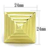 VL119 - IP Gold(Ion Plating) Stainless Steel Ring with No Stone - Alamode
