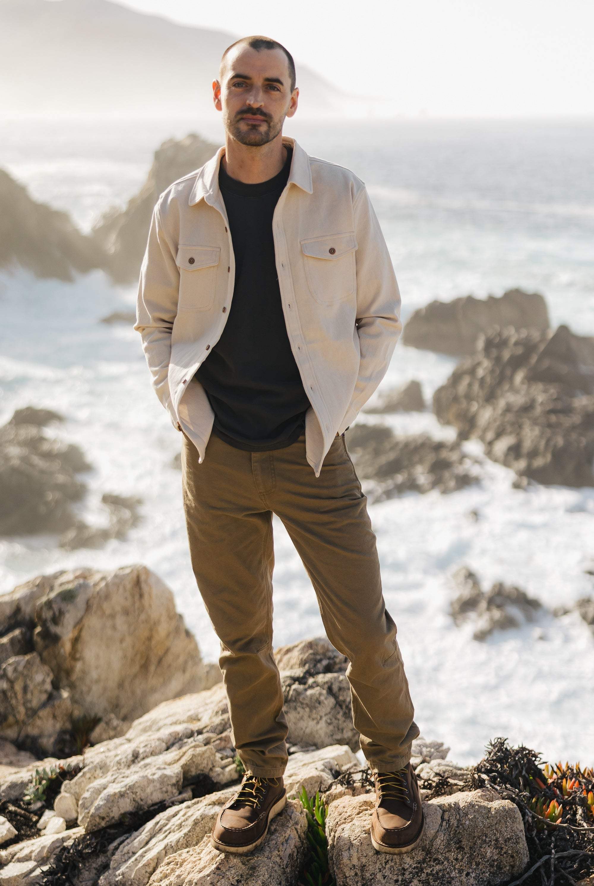 South Coast Shirt Specked Ivory