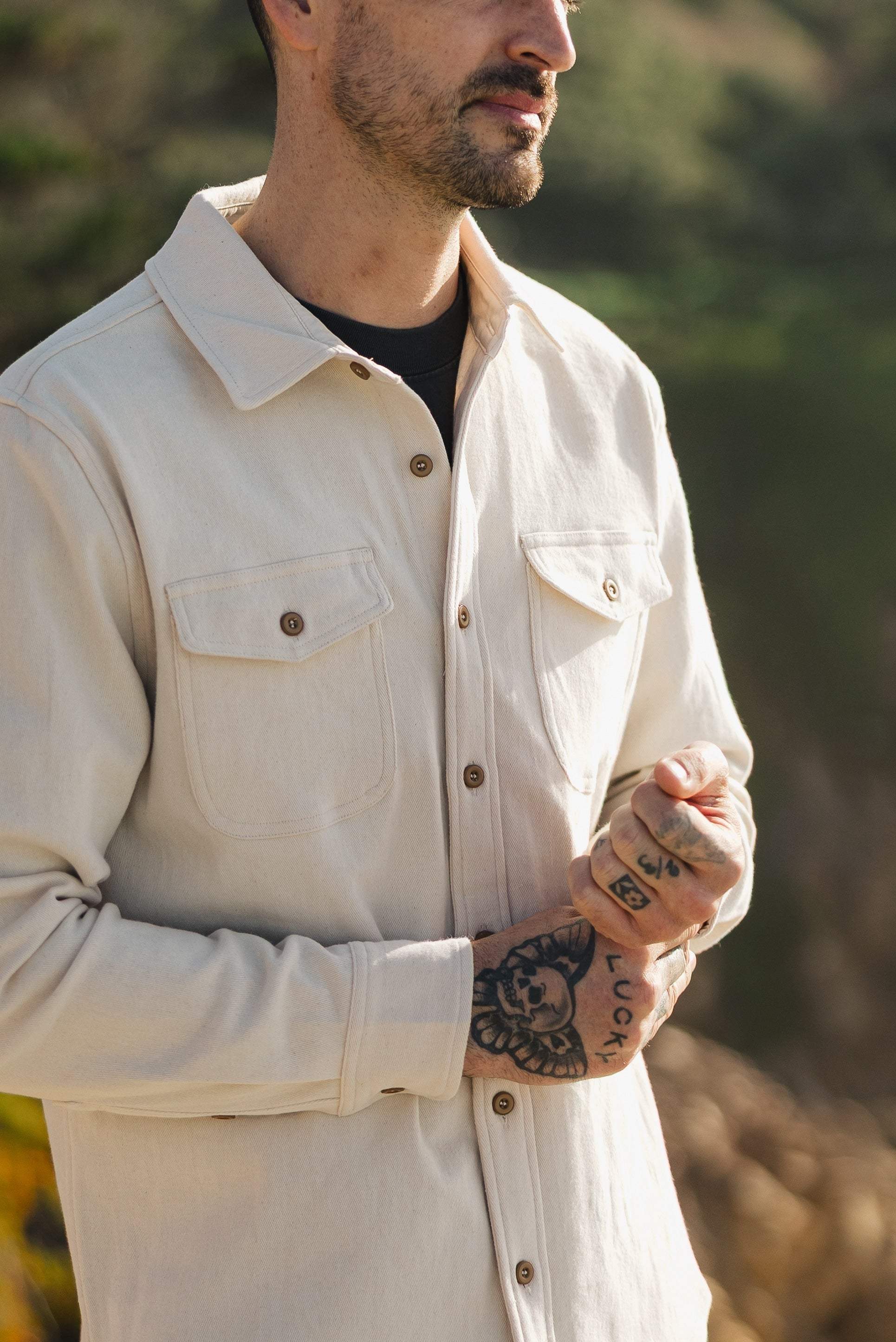 South Coast Shirt Specked Ivory