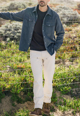 Cypress Corduroy Western Shirt Aegean Blue