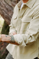 Cypress Corduroy Western Shirt Dusty Olive