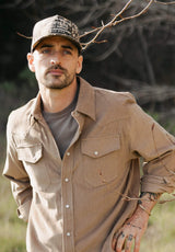 Cypress Corduroy Western Shirt Sandstone