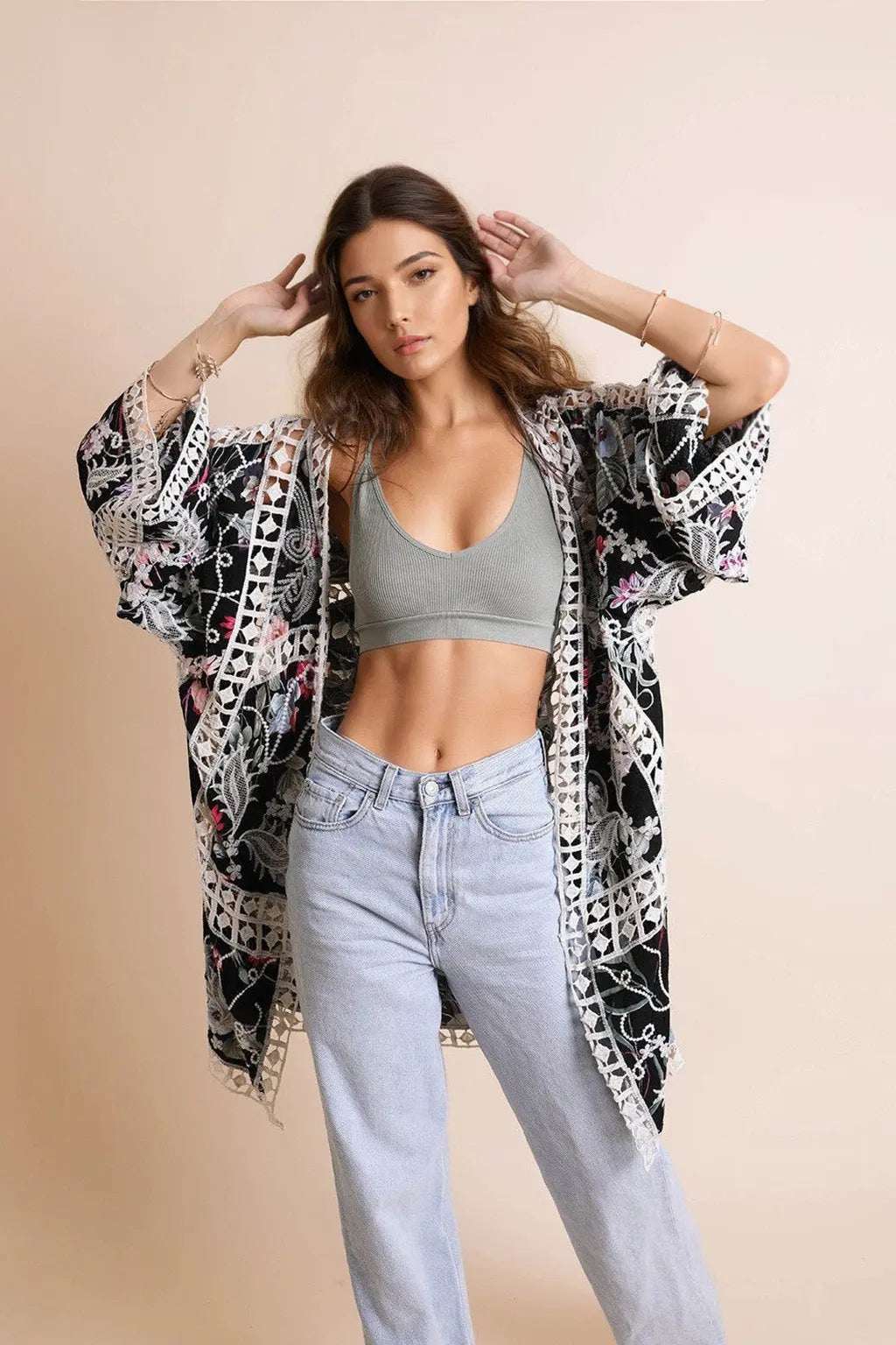 Heirloom Embroidered Kimono