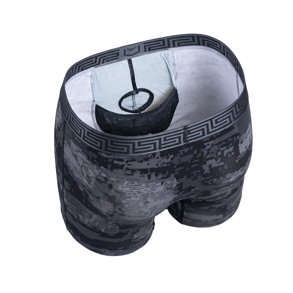 SHEATH V Bamboo Men's Duo Zen Pouch™ Boxer Brief 8"