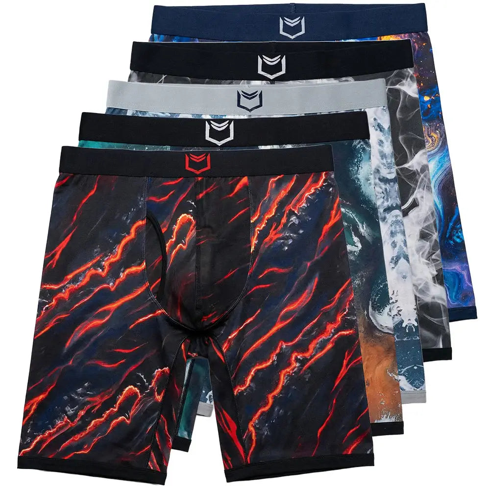 SHEATH V Bamboo Elements Men's Pouch Boxer Brief 8" (5 Pack) - SHEATH UNDERWEAR - Flyclothing LLC