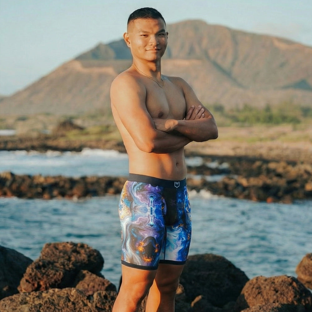 V Bamboo 8" Boxer Brief - Zen Pouch™ Duo - SHEATH UNDERWEAR - Flyclothing LLC