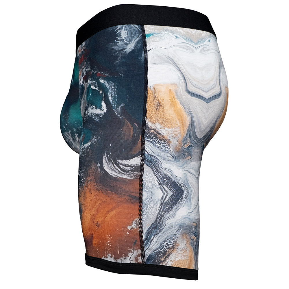 V Bamboo 8" Boxer Brief - Zen Pouch™ Duo - SHEATH UNDERWEAR - Flyclothing LLC