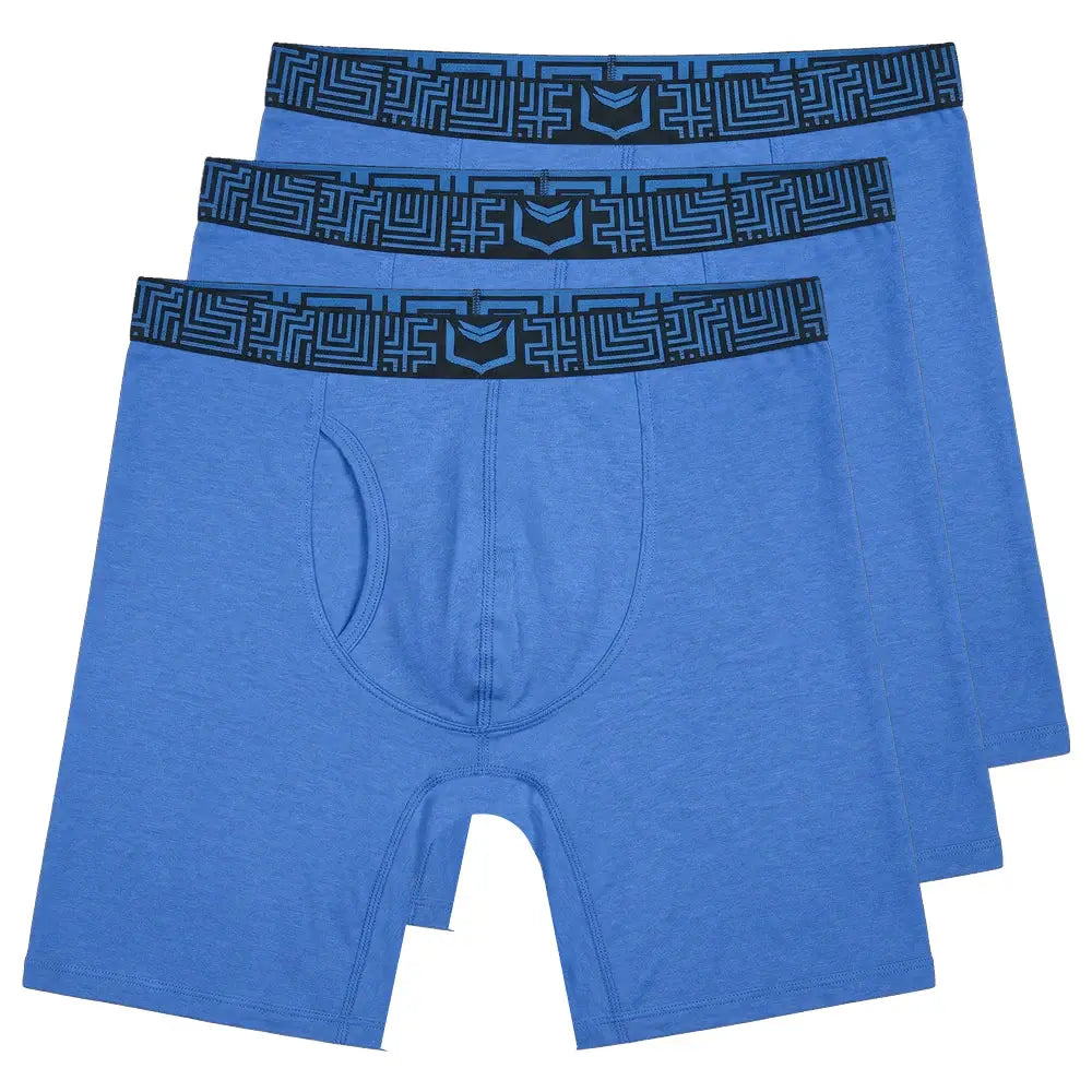 SHEATH V Modal Men's Pouch Boxer Brief 8" (3 Pack) - SHEATH UNDERWEAR - Flyclothing LLC
