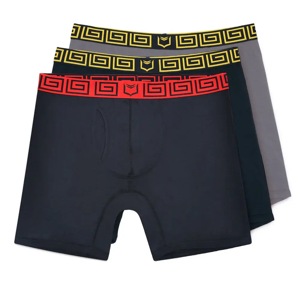 SHEATH V Modal Men's Pouch Boxer Brief 8" (3 Pack) - SHEATH UNDERWEAR - Flyclothing LLC