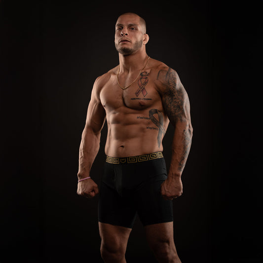 SHEATH V Men's 8" Sports Performance Boxer Brief