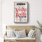 Valentines Day Kissing Booth Sign III - Tailored Canvases - Flyclothing LLC