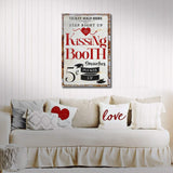 Valentines Day Kissing Booth Sign II - Tailored Canvases - Flyclothing LLC