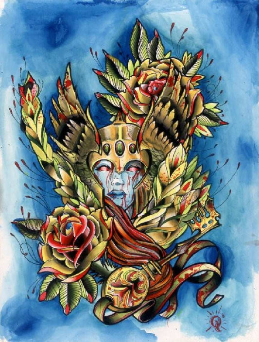 Black Market Art Company Valkrie Print - Black Market Art Company - Flyclothing LLC