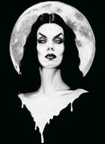Black Market Art Company Vampira Dark Goddess Of Horror Print