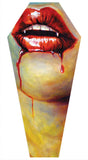 Black Market Art Company Vampire Lips & Stretched Canvas Coffin Print