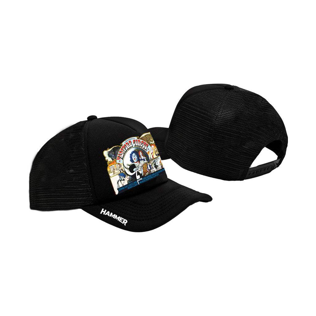Vampire Circus Trucker Cap - Black - Alchemy of England - Flyclothing LLC