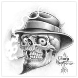 Black Market Art Company Vato Skull Print