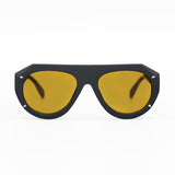 Vega Shield - Matte Black & Yellow - TopFoxx - Flyclothing LLC