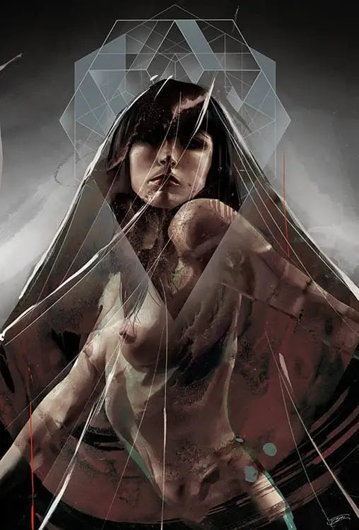 Black Market Art Company Veil Girl Print - Black Market Art Company - Flyclothing LLC