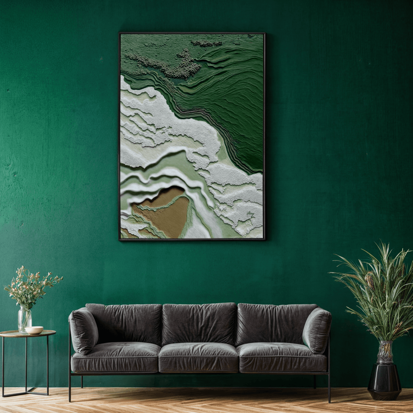 Canvas Print: "Verdant Cliffs" - Tailored Canvases - Flyclothing LLC