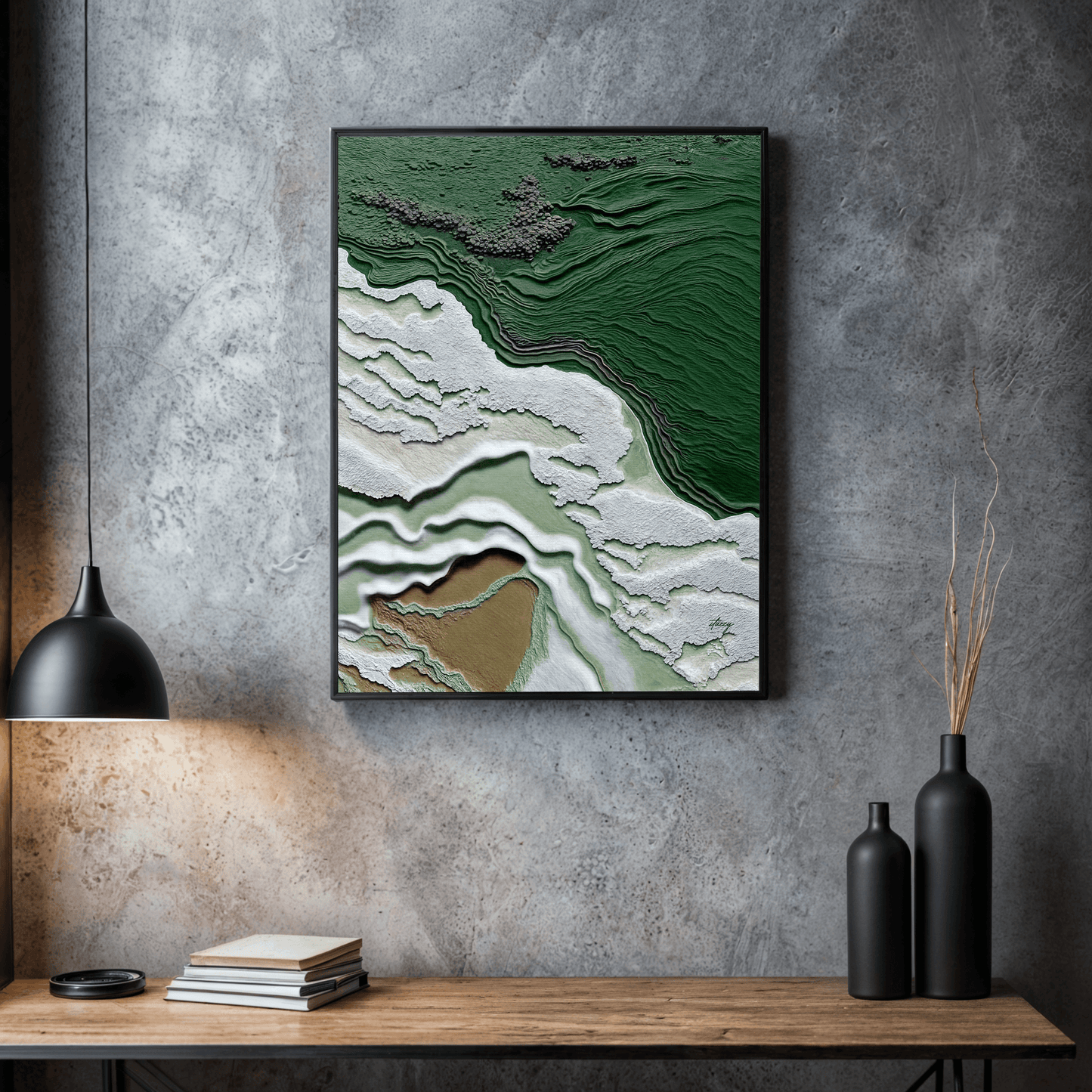 Canvas Print: "Verdant Cliffs" - Tailored Canvases - Flyclothing LLC