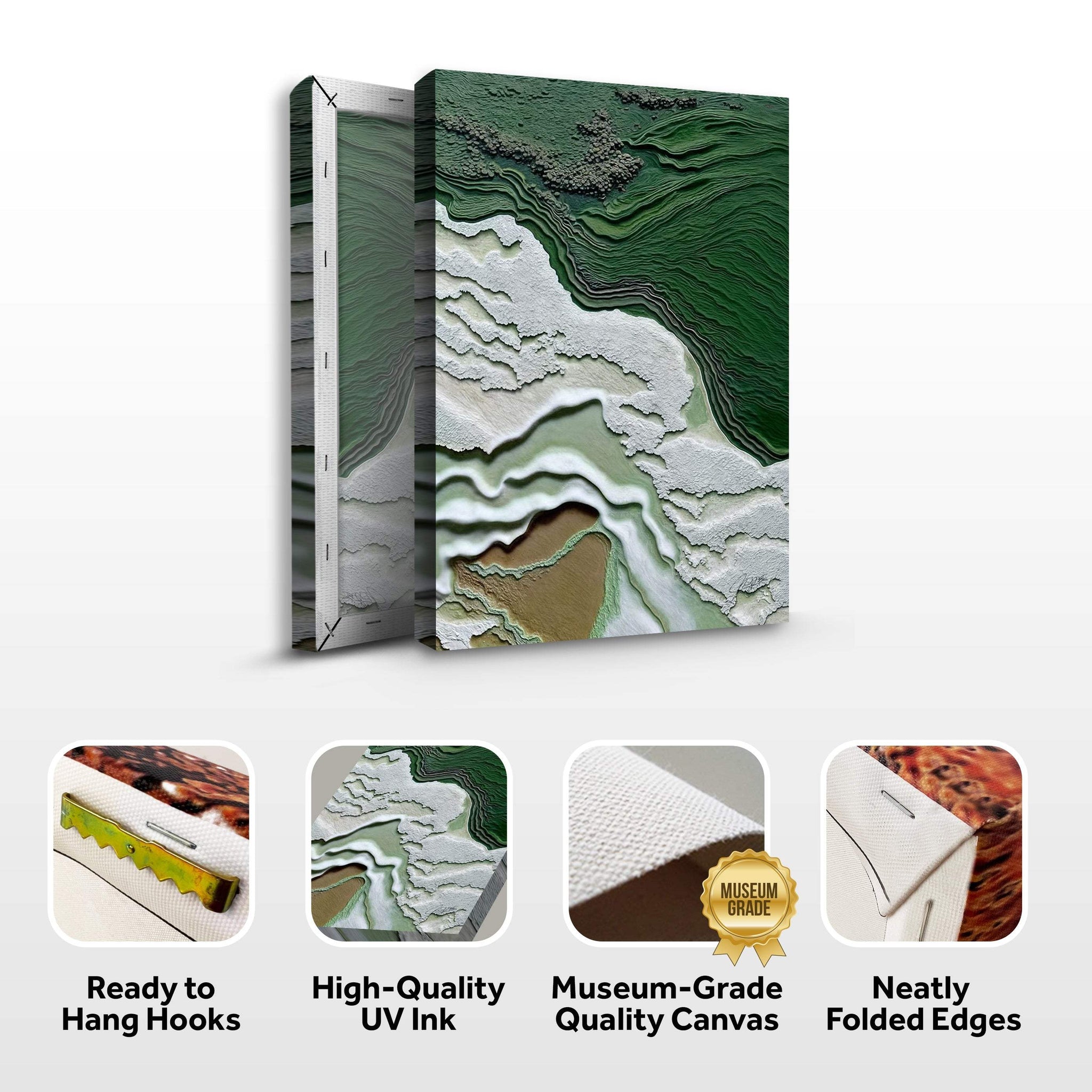 Canvas Print: "Verdant Cliffs" - Tailored Canvases - Flyclothing LLC
