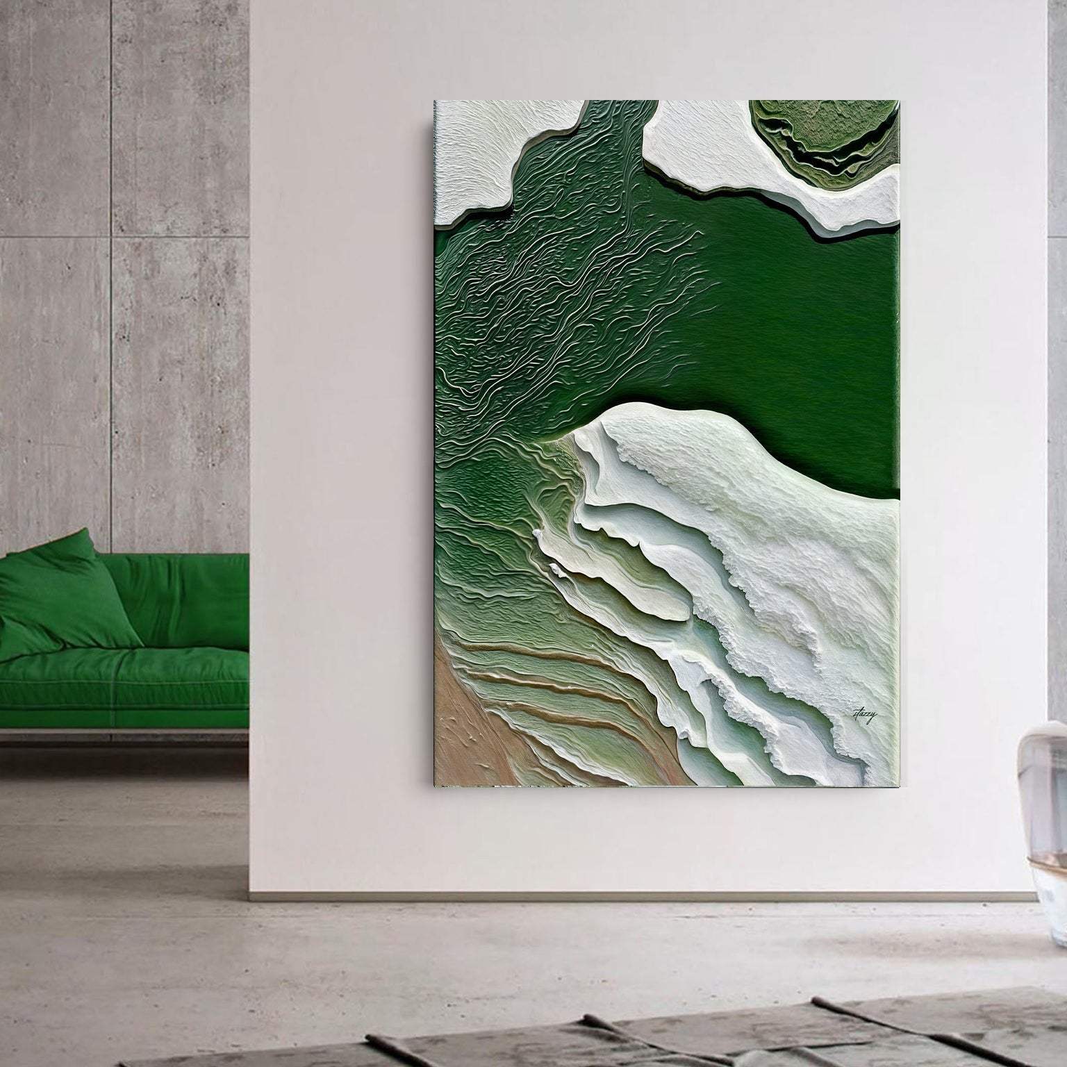 Canvas Print: "Verdant Cliffs II" - Tailored Canvases - Flyclothing LLC