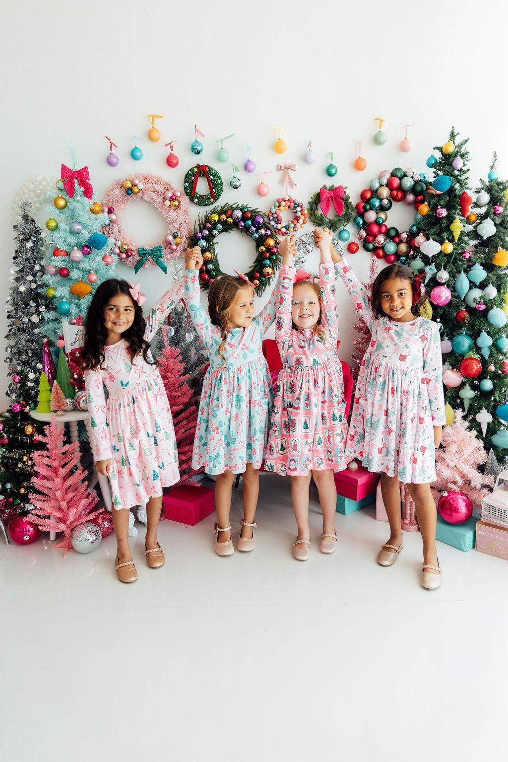Dear Santa L/S Pocket Twirl Dress - Mila & Rose ® - Flyclothing LLC