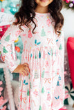 Very Merry L/S Pocket Twirl Dress
