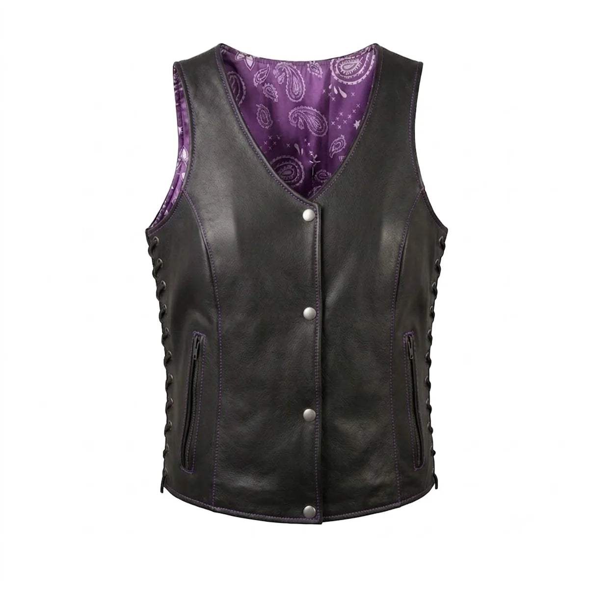Verbena - Women's Motorcycle Leather Vest
