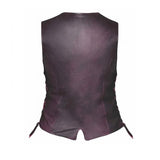 Lilly - Women's Motorcycle Leather Vest - Unik Just for Bikers - Flyclothing LLC