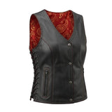 Ember - Women's Motorcycle Leather Vest