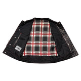 Badlands - Men's Club Style Leather Motorcycle Vest - Unik Just for Bikers - Flyclothing LLC