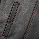 Badlands - Men's Club Style Leather Motorcycle Vest - Unik Just for Bikers - Flyclothing LLC