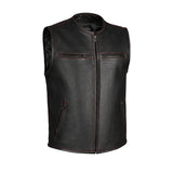 Blackout - Men's Motorcycle Leather Vest