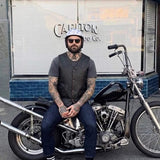 Bronco - Men's Premium Leather Motorcycle Vest - Unik Just for Bikers - Flyclothing LLC